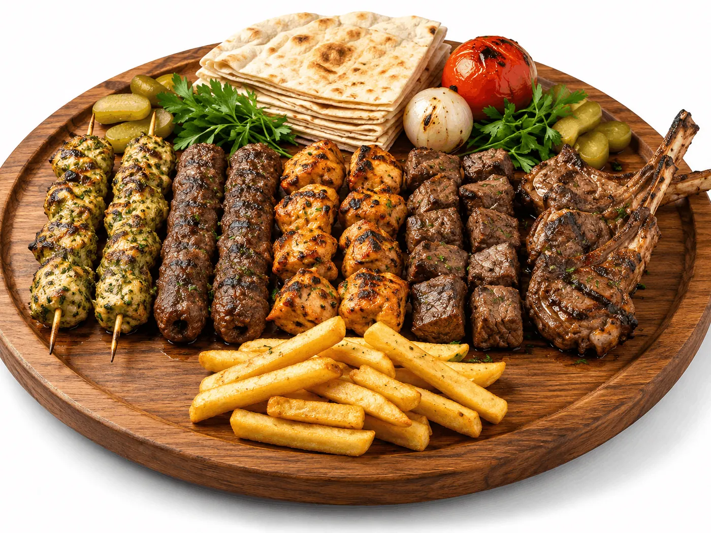 Mixed grill platter at King Chef Restaurant Dubai