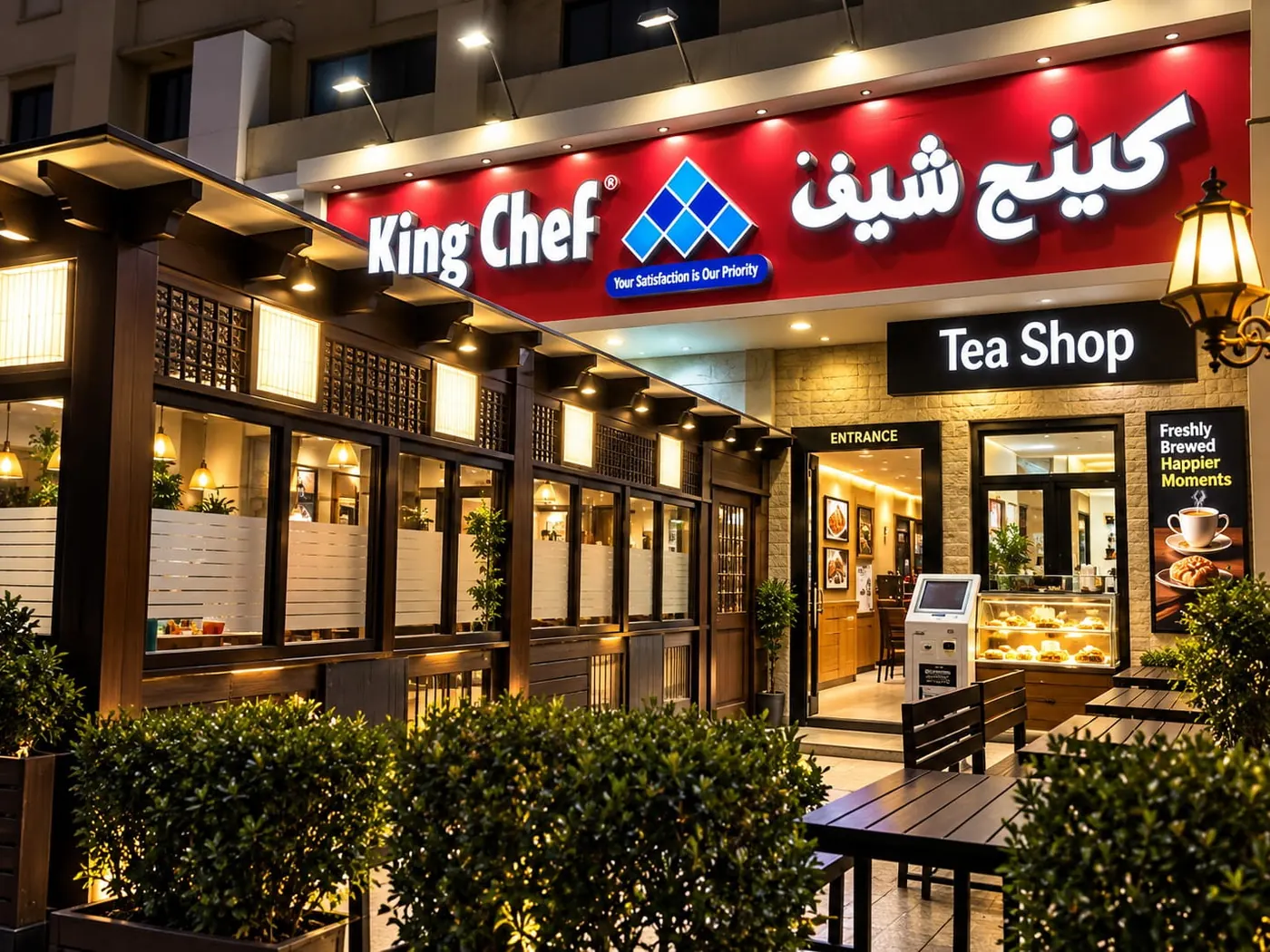 King Chef dining area in Al Qusais